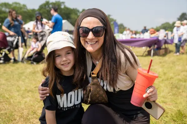 Parent and child at MOUVE outdoor camp