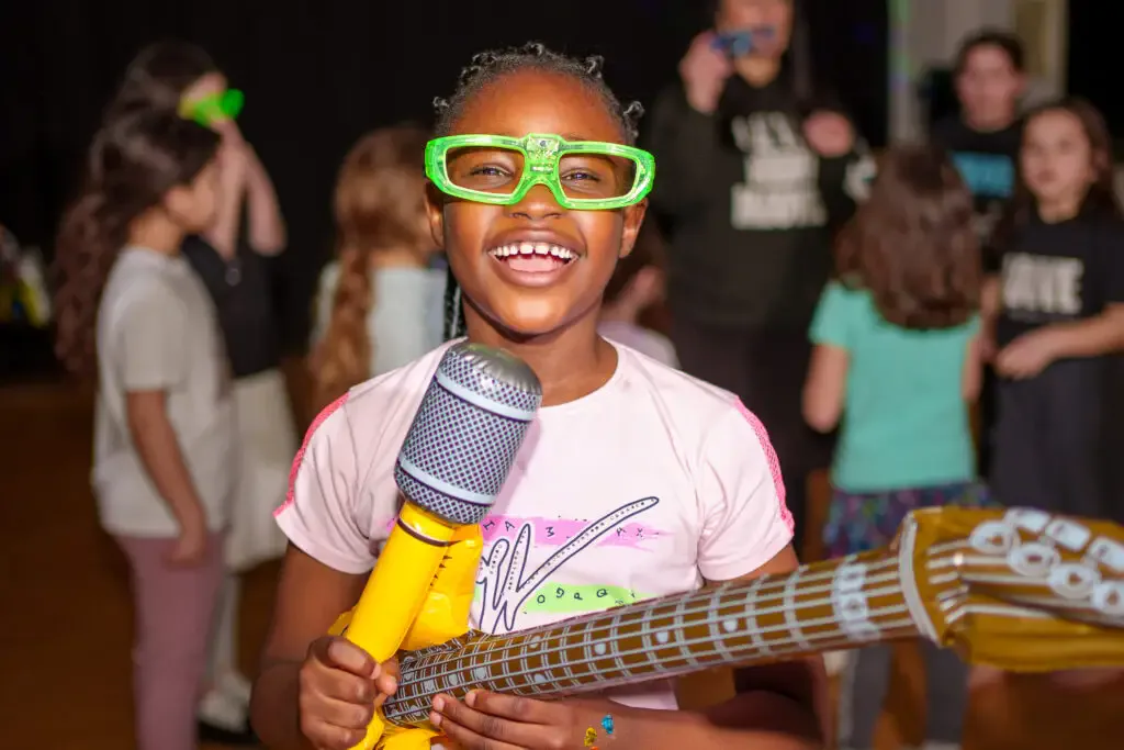Kids dancing at camp