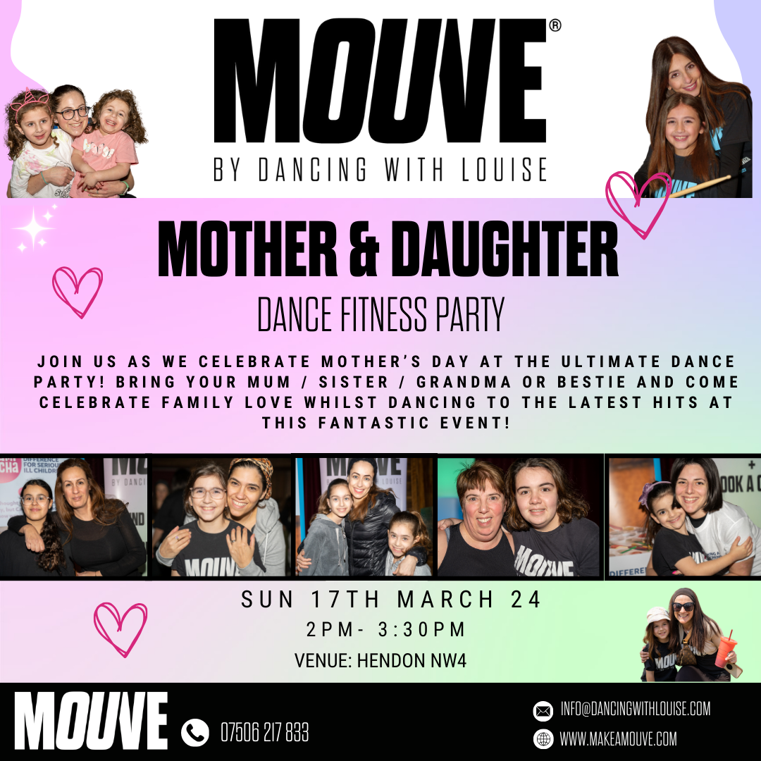 Mother and Daughter Dance Party Flyer